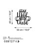 Wallity Stay Child Escultura de Pared de Metal Negra